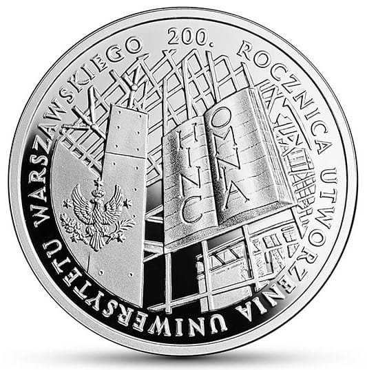 Moneta 10 zł Uniwersytet Warszawski 2016