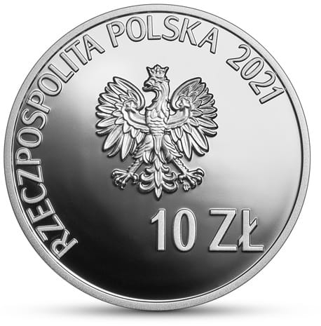 Moneta 10 zł 40 rocz. Strajku w Wyższej Oficerskiej Szkole Pożarniczej 2021 r.