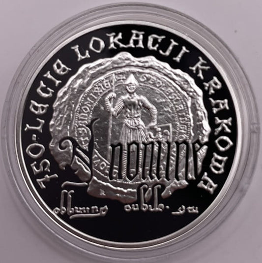 Moneta 10 zł 750-lecie lokacji Krakowa 2007