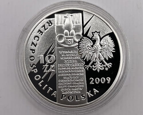 Moneta 10 zł 95 rocznica wymarszu Kompanii Kadrowej 2009