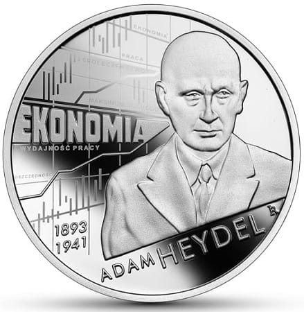 Moneta 10 zł Adam Heydel 2021