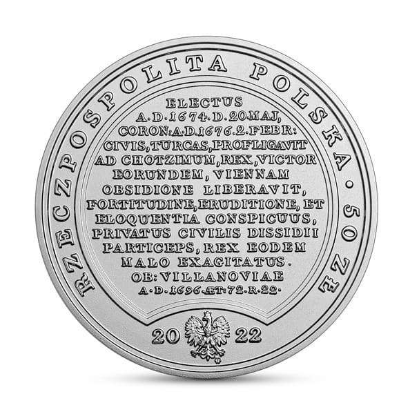 Moneta 50 zł Jan III Sobieski 2022