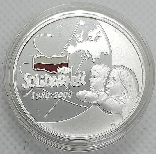 Moneta 10 zł Solidarność 1980-2000 2000 r.