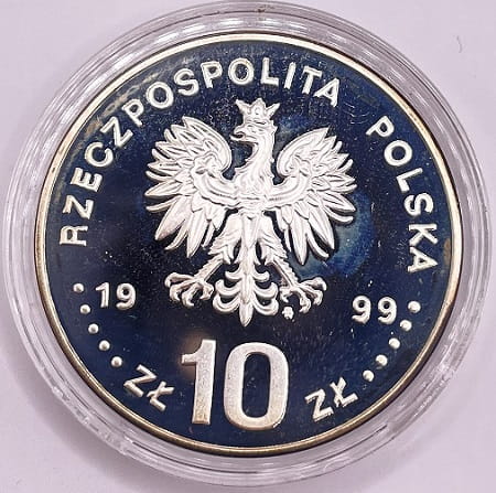 Moneta 10 zł Władysław IV Waza 1999 r.