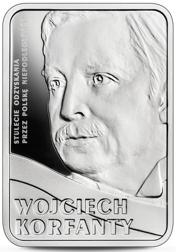 Moneta 10 zł Wojciech Korfanty 2019 r.