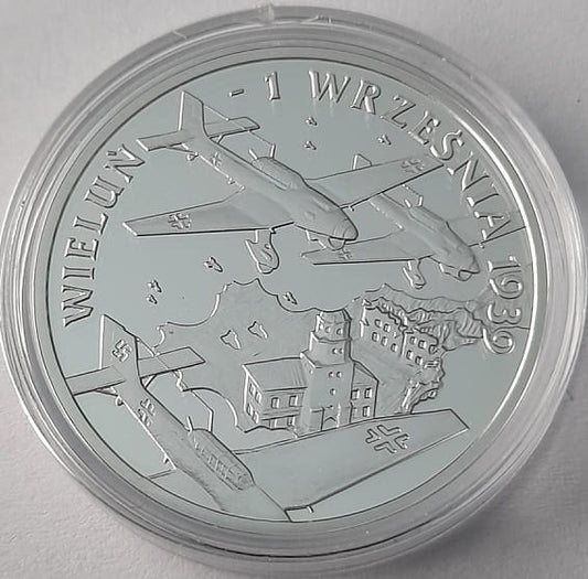 Moneta 10 zł Wrzesień 1939 Wieluń 2009