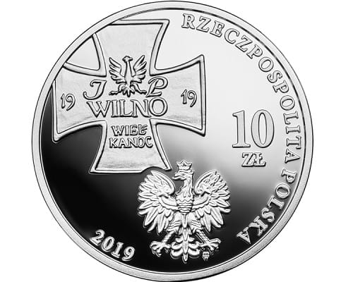 Moneta 10 zł  Wyprawa Wileńska 2019