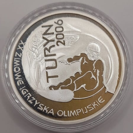 Moneta 10 zł Zimowe igrzyska Turyn 2006
