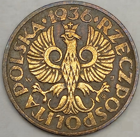 Moneta 2 grosze 1936