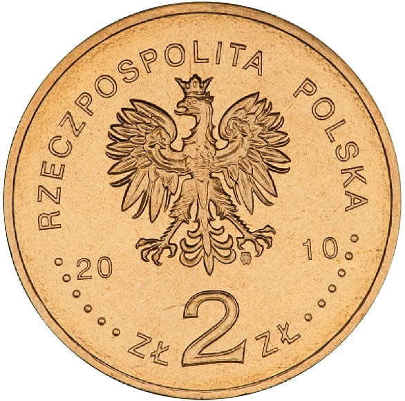 Moneta 2 zł 65 rocznica oswobodzenia Auschwitz-Birkenau 2010