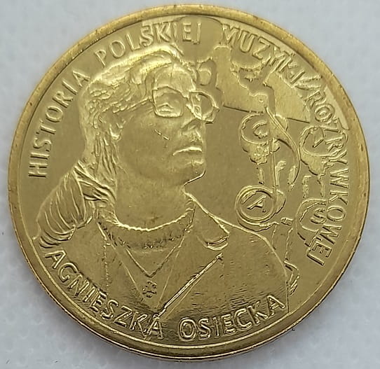 Moneta 2 zł Agnieszka Osiecka 2013