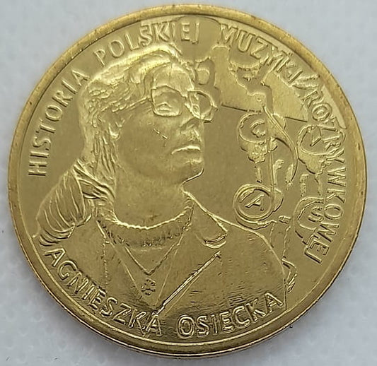 Moneta 2 zł Agnieszka Osiecka 2013