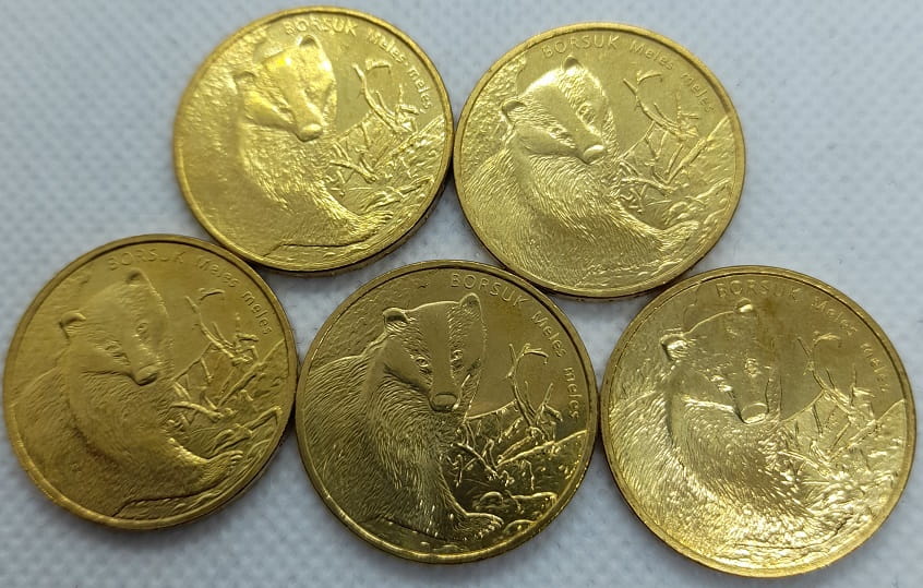 Moneta 2 zł Borsuk 2011