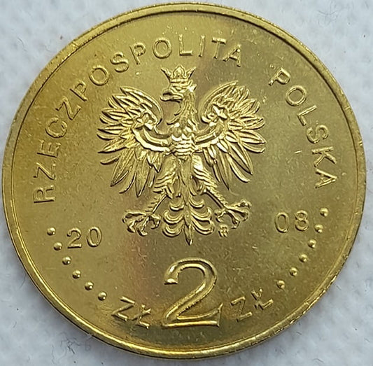 Moneta 2 zł Bronisław Piłsudski 2008