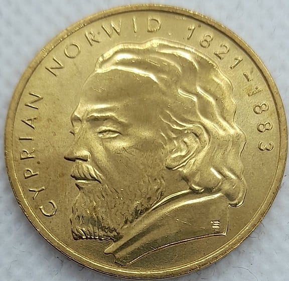 Moneta 2 zł Cyprian Norwid 2013