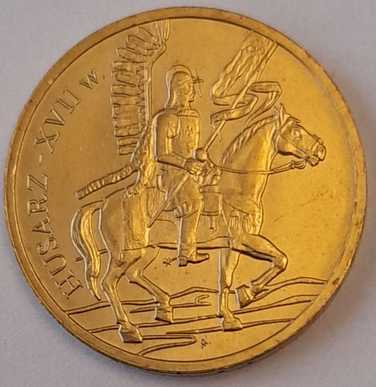 Moneta 2 zł Husarz XVII wiek 2009