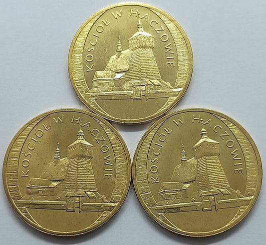 Moneta 2 zł Kościół w Haczowie  2006