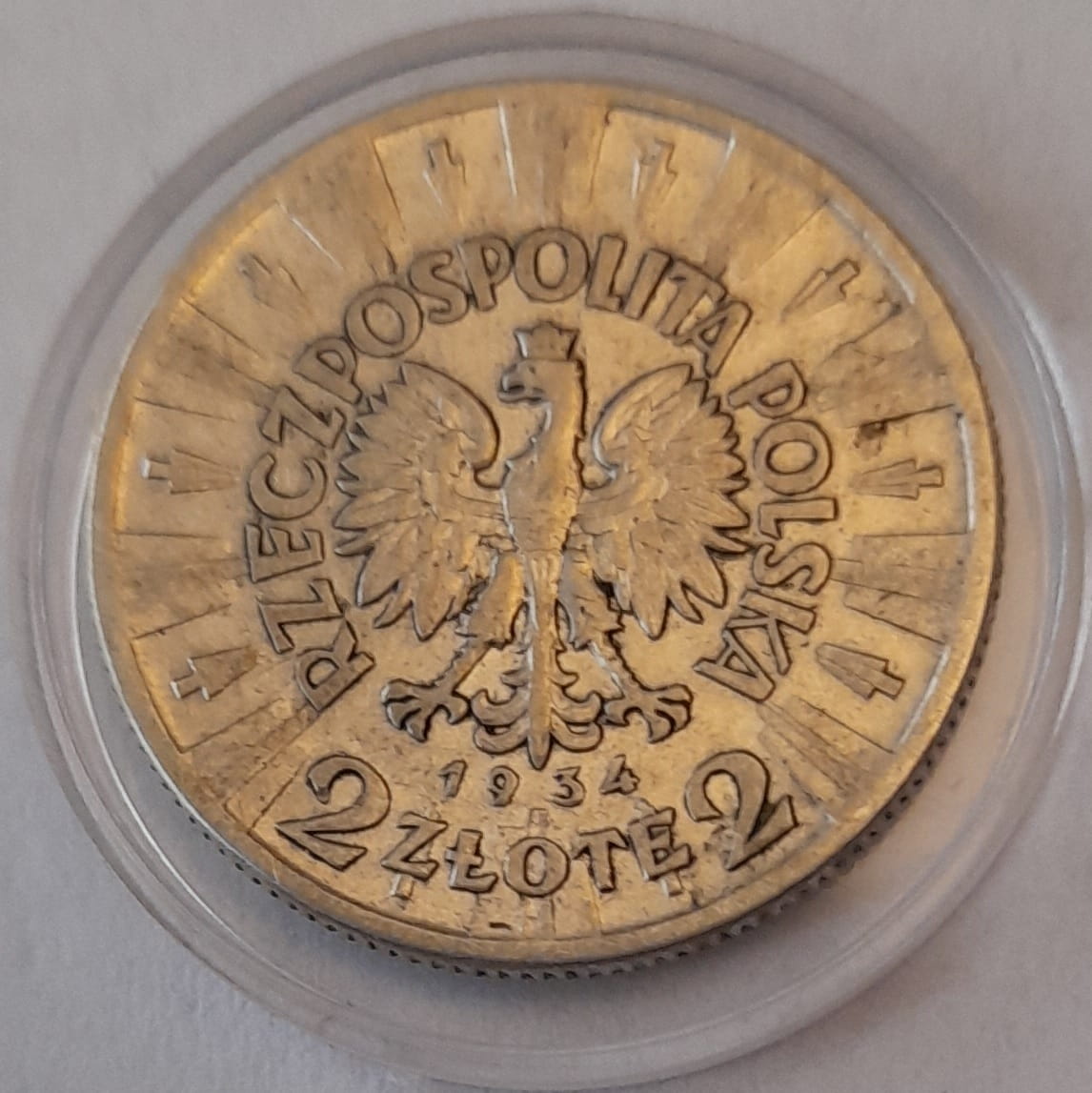 Moneta 2 złote 1934 r. Józef Piłsudski  stan 3