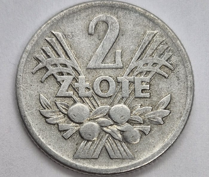 Moneta 2 złote Jagody 1958 stan 3