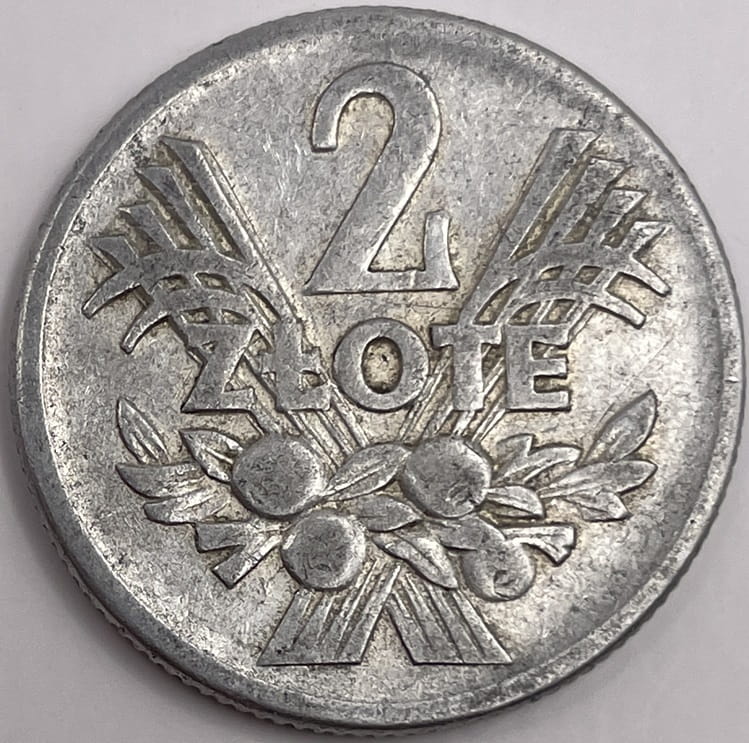 Moneta 2 złote Jagody 1958 r. stan 3/4