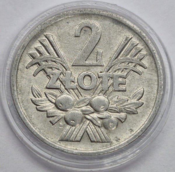 Moneta 2 złote Jagody 1974 stan 2