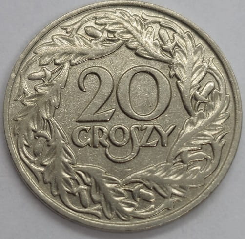 Moneta 20 groszy 1923 stan 2
