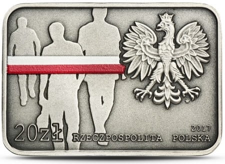 Moneta 20  zł 35. rocz. zrywu antykomunistycznego w Lubinie 2017 r.