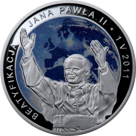 Moneta 20 zł Beatyfikacja Jana Pawła II 2011