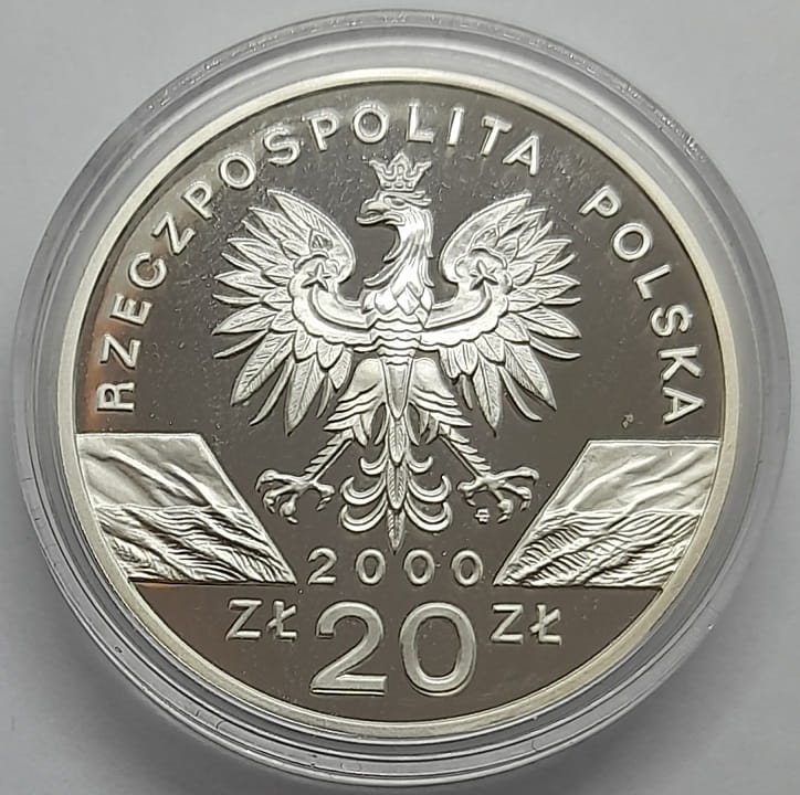 Moneta 20 zł Dudek 2000