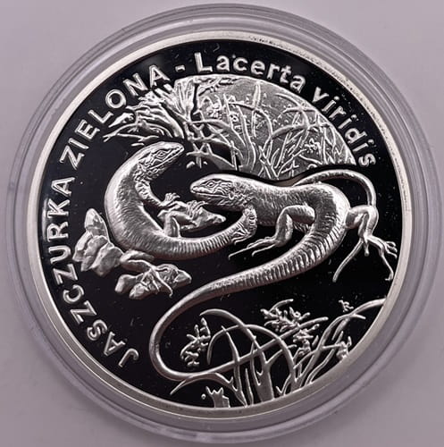 Moneta 20 zł Jaszczurka zielona 2009