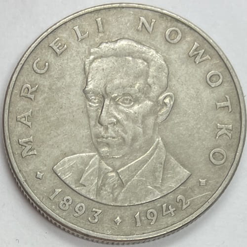 Moneta 20 zł Marceli Nowotko b.z. 1976 stan 2