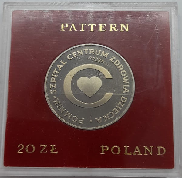 Moneta 20 zł Pomnik Szpital Centrum Zdrowia Dziecka  PRÓBA 1979 r.