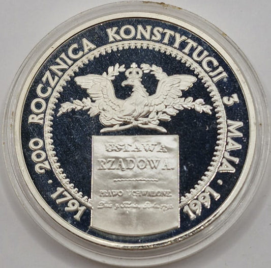 Moneta 200000 zł 200 rocznica Konstytucji 3 Maja 1991