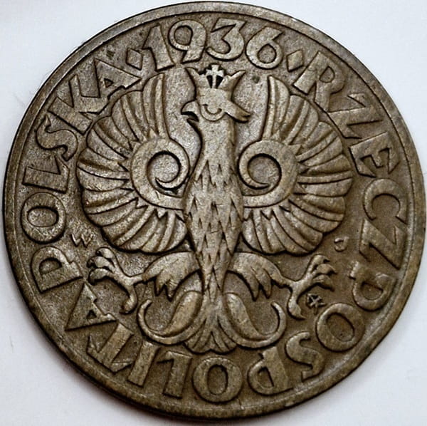 Moneta 5 groszy 1936