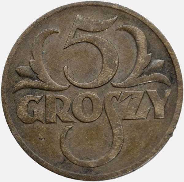 Moneta 5 groszy 1938