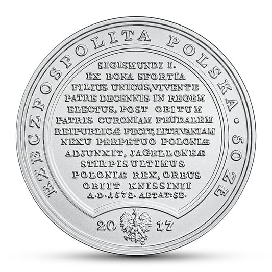 Moneta 50 zł Zygmunt August 2017