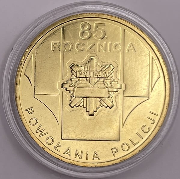 Moneta 2 zł 85 rocznica powołania Policji 2004