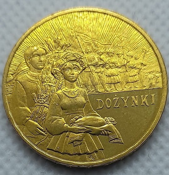Moneta 2 zł Dożynki 2004