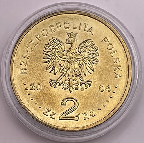 Moneta 2 zł Dzieje złotego 2004