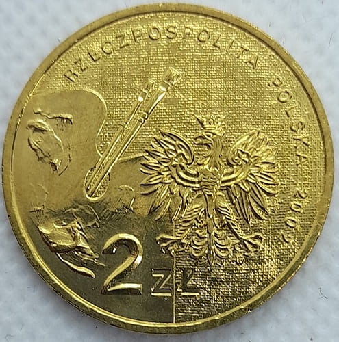 Moneta 2 zł Jan Matejko 2002