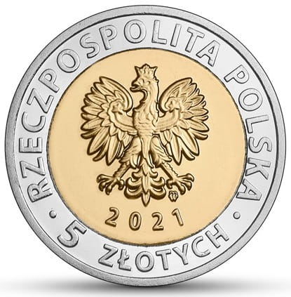 Moneta 5 zł zamek Książ 2021