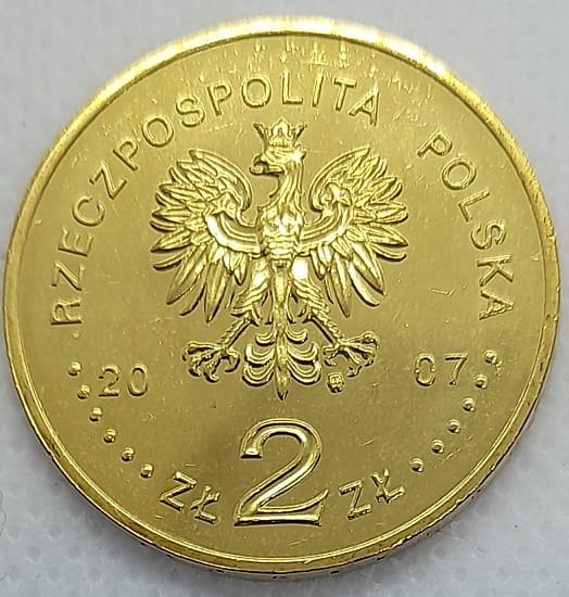 Moneta  2zł Rycerz ciężkozbrojny 2007