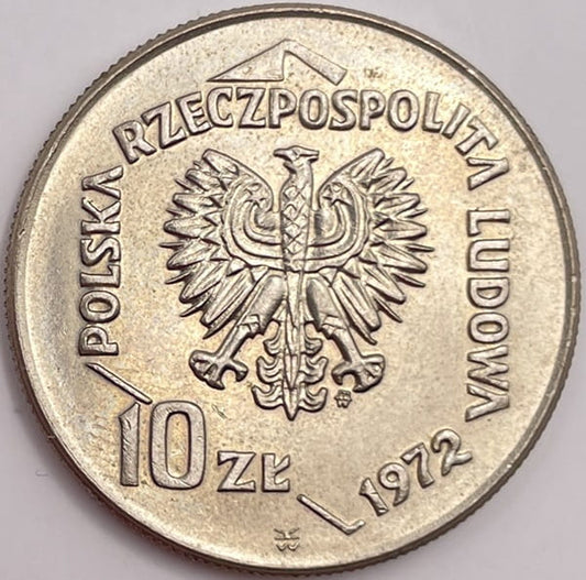 Moneta 10 zł 50 lat Portu w Gdyni 1972