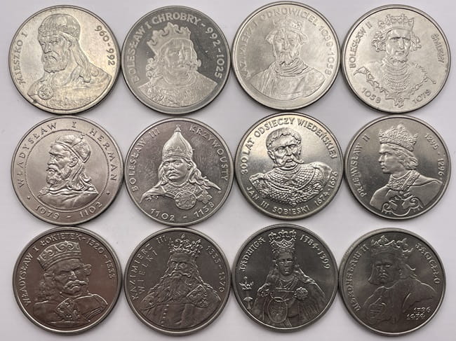 Monety PRL Poczet królów i książąt polskich 1979-1989