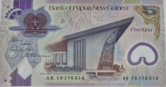 Papua Nowa Gwinea banknot 5 kina 2019
