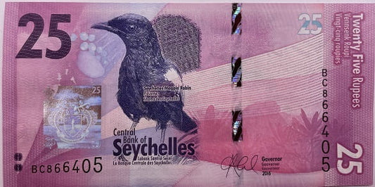 Seszele banknot  25 rupii UNC