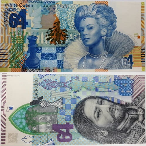 Szachy Biała Dama PWPW 2017 banknot testowy