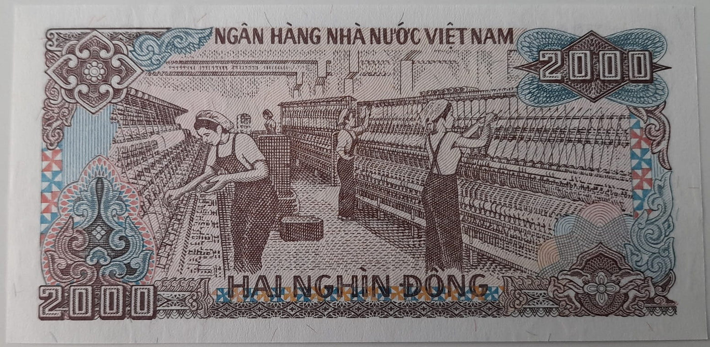 Wietnam banknot 2000 dong 1988 UNC
