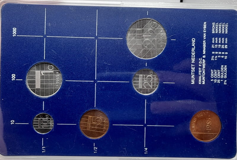 Zestaw rocznikowy menniczy Holandia 1985 r