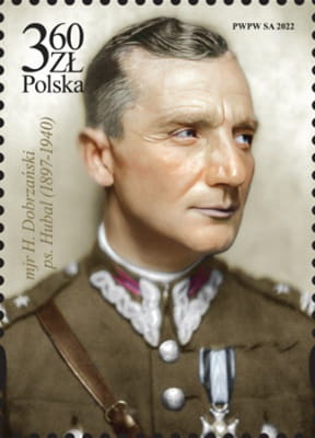 Koperta FDC 125 rocznica urodzin Henryka Dobrzańskiego Hubal 2022